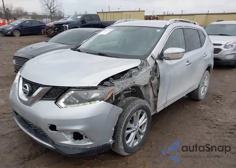 2016 Nissan Rogue Sv z USA, uszkodzony, nr VIN KNMAT2MV7GP650071
